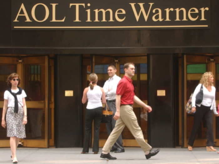 AOL acquired Time Warner in 2000.