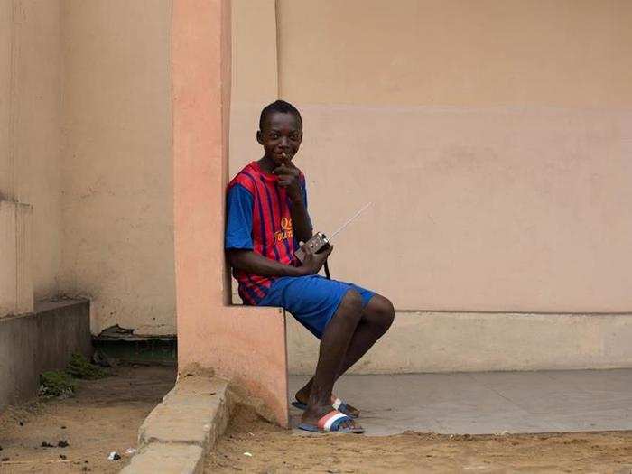 "I’m listening to music about God." (Kasangulu, Democratic Republic of Congo)