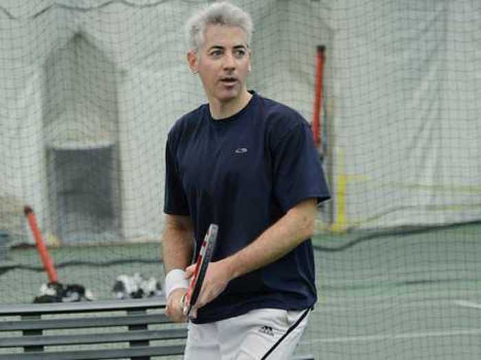 Bill Ackman, who runs Pershing Square, started playing tennis again. He
