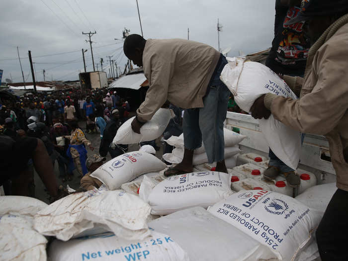 One of the biggest problems for West Point residents is that they were never warned about the quarantine. Most residents don’t have the funds to stock up on food and water ahead of time. In an effort to calm tensions in West Point, the government has begun delivering tons of rice, oil, and other food stuffs to residents.