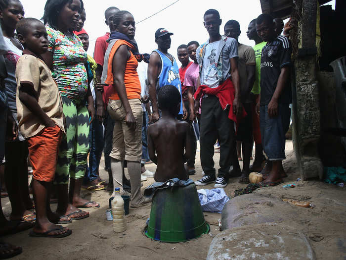 Most say its unlikely that Ebola has hit its peak. According to the World Health Organization, the outbreak could eventually exceed 20,000 cases, more than six times the current known number of cases. Local clinics refused to treat this boy suffering from Ebola because the risk of infection was too great.