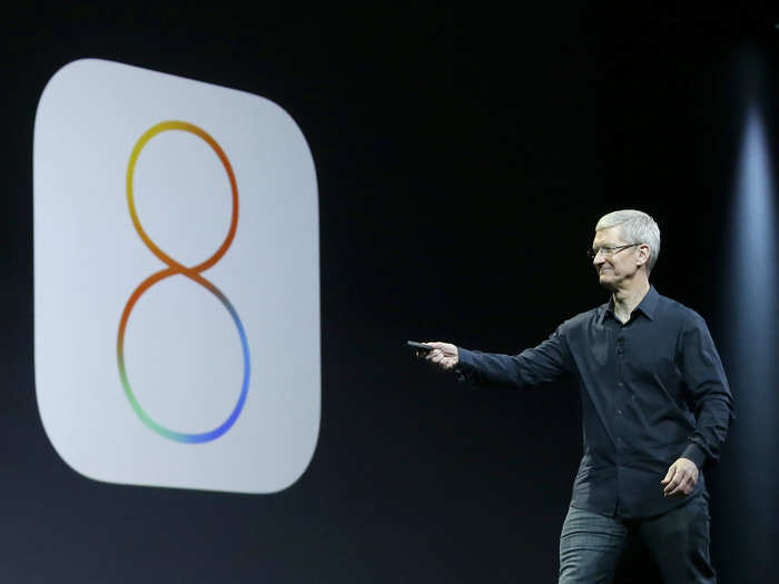 We expect it to run on a modified version of iOS, Apple