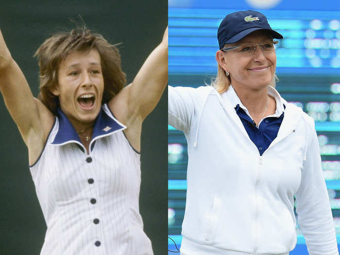 Czech-born Martina Navratilova, 57, won 18 Grand Slam singles titles and a record 31 major women