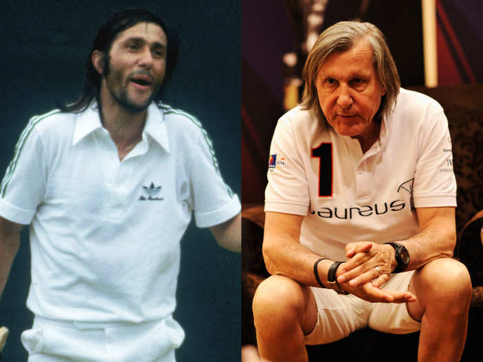 Ilie Nastase, 66, of Romania, has two Grand Slam singles titles. He was the first professional sports figure to sign an endorsement deal with Nike in 1972. (1969-1985)