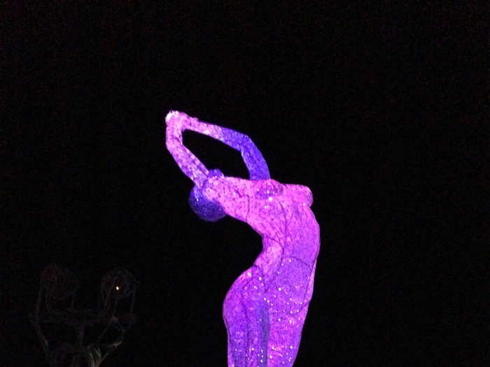 This glowing woman statue by artist Marco Cochrane was a 2013 favorite.