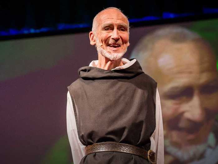 Benedictine monk David Steindl-Rast says that all happiness comes from being grateful.