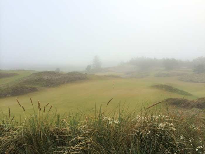 And this, I think, is a photo of Bandon Trails, buried in the morning fog.