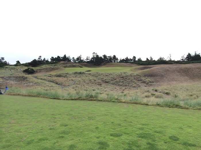 Debating which course is best is silly since you can make a strong argument for any of them to be the best. I think Bandon has the best views on the property, and the best mix of holes. (This is the par-3 second at Bandon Dunes.)