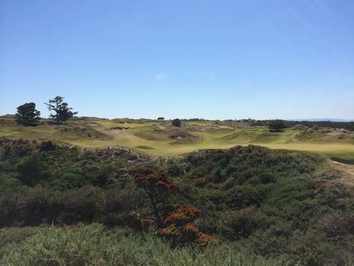 Standing in the 17th fairway, you can see Bandon Preserve, the par-3 course. It might be my favorite thing at the resort.