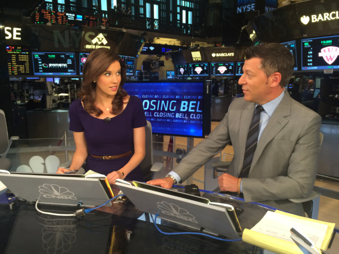 Pulling double-duty with my pal Kelly Evans.