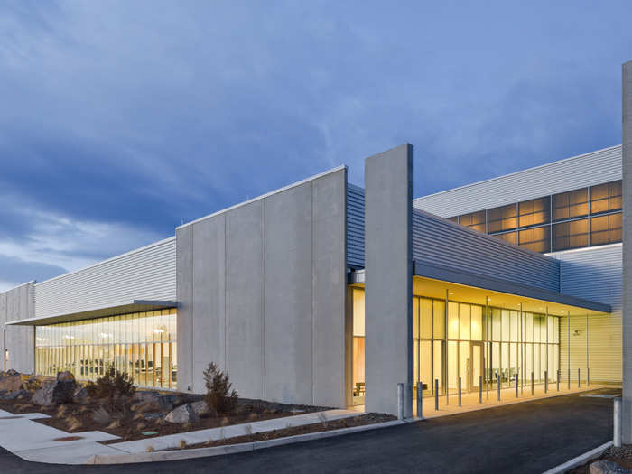 The Prineville data center also has a ton of concrete: 14,254 cubic yards, to be exact. Imagine a sidewalk that