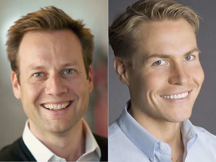 Pete Flint (left) and Sam Inkinen both finished their Stanford MBAs in 