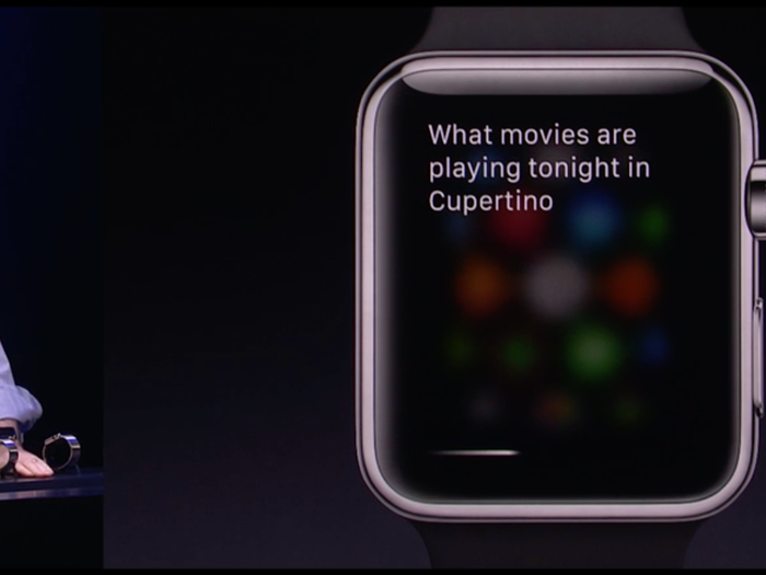 Siri is built into Apple Watch.