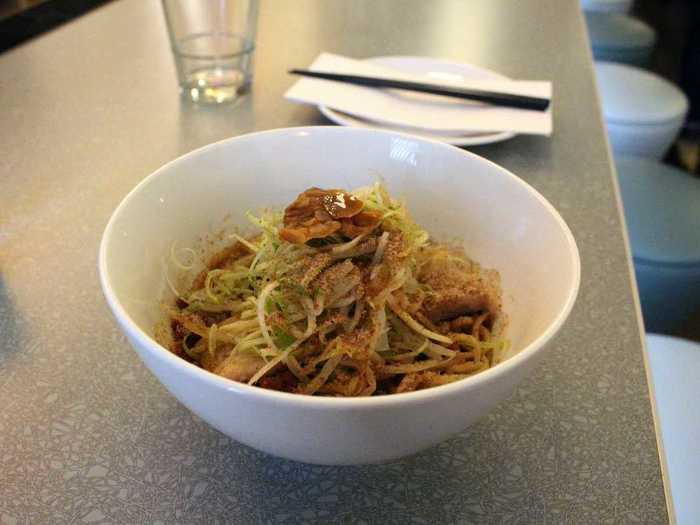 Now that the weather is no longer stifling, slurp up a bowl of hot ramen from Ivan Ramen with toppings like pickled bean sprouts, enoki mushrooms, and minced pork.