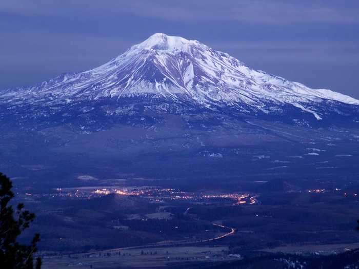 Mount Shasta, in Northern California, last erupted in 1786. The next eruption likely produce ash columns up to five miles high, as well as avalanches of hot rock and swift mudflows that would flood the surrounding area.