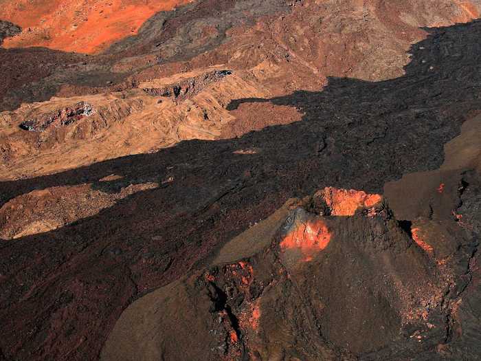 Mauna Loa, also in Hawaii, is the largest active volcano in the world. It last erupted in 1984, and currently shows elevated seismic activity.