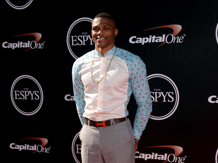 Basketball player Russell Westbrook is the fashion icon of the NBA. He made a bold statement at the 2014 ESPYs.