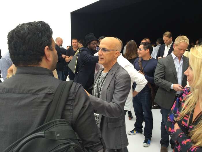 A lot of other Apple executives were in the demo area. That