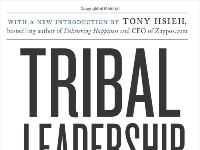 Zappos CEO Tony Hsieh: "Tribal Leadership: Leveraging Natural Groups to Build a Thriving Organization" by Dave Logan, John King, and Halee Fischer-Wright