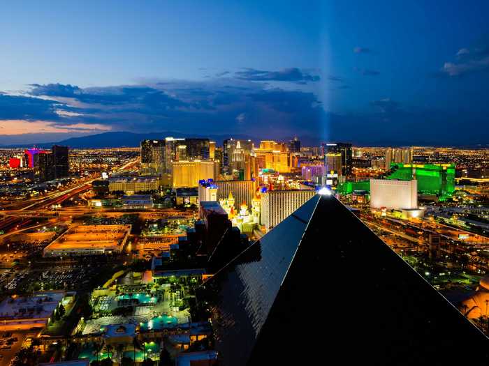 9. The huge concentration of hotels and casinos on the Las Vegas Strip makes it a top destination for fun.