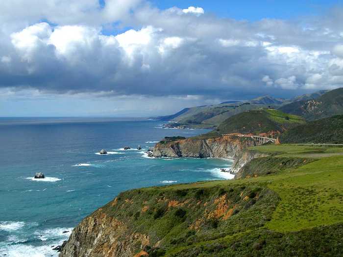 8. Big Sur is a region along the central coast of California that