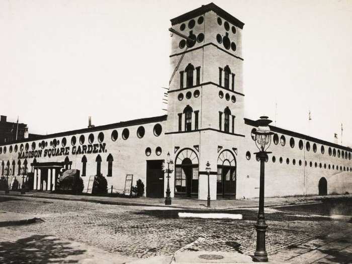 An early incarnation of Madison Square Garden was located between Fifth and Madison Avenues, and 26th and 27th Streets. The arena was demolished in 1926.