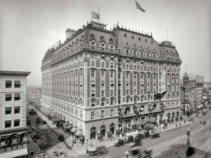 The Hotel Astor was built in 1904 at Broadway and 44th Street. It was demolished in 1967 and is now occupied by a high rise.