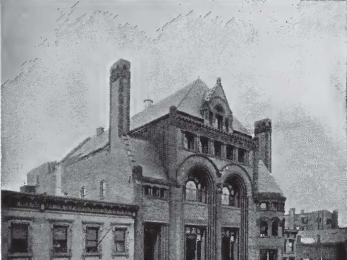 The Germania Club House was a social club on Schermerhorn St. in Brooklyn. It was knocked down in the 1920s to make room for a subway.