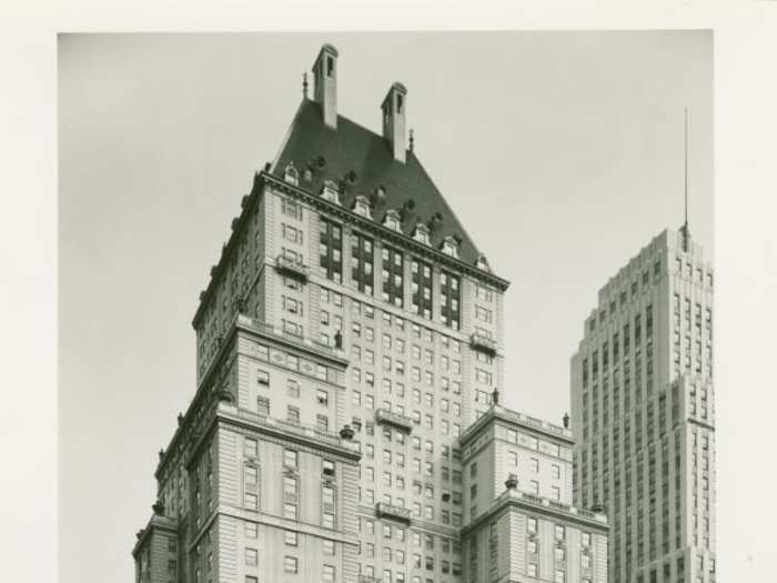 The Savoy-Plaza Hotel was constructed in 1927 on 5th Avenue between 58th and 59th Streets. In 1964 it was torn down.