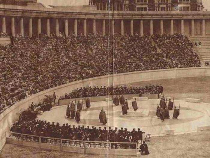 Lewisohn Stadium was an open air amphitheater on the campus of the City College of New York that opened in 1915. It was destroyed in 1973 to make way for a new academic center.