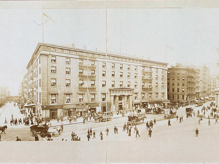 Astor House, which opened in 1836 in lower Manhattan, was considered to be the finest hotel in America and counted Abraham Lincoln among its guests. It was demolished in stages between 1913 and 1926.