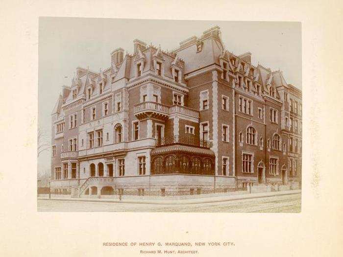 This home was built in 1884 at 68th and Madison Avenue for the President of the Metropolitan Museum of Art. In 1912 it was destroyed to make room for an apartment building.