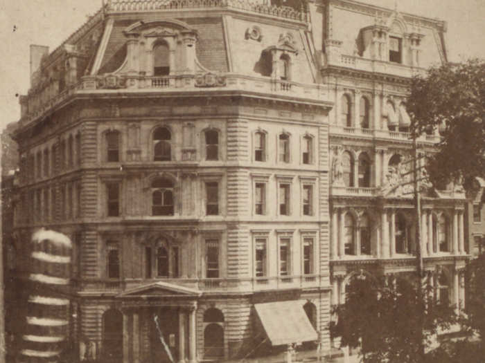 The New York Herald Building, headquarters of the newspaper, was built in 1894 at 34th Street and Broadway. It was destroyed in 1921.