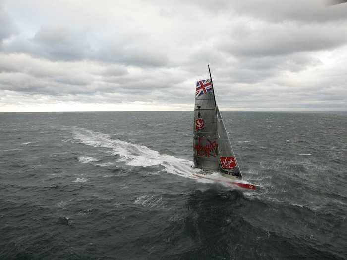 In October of 2008, Branson and crew departed New York City in a 99-foot yacht called "Virgin Money," in an attempt to break the transatlantic monohull sailing record. The team was forced to abandon the effort after facing 40-foot waves in the Bermuda Triangle.