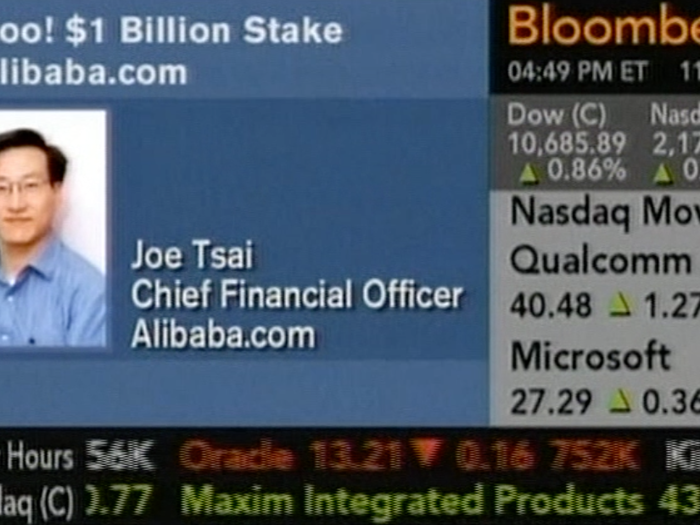 Yahoo bought a $1 billion stake in Alibaba.