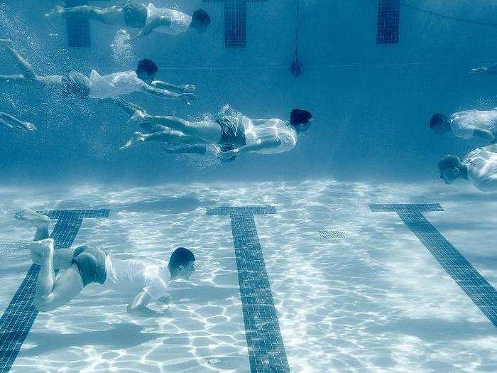 Airmen assigned to the U.S. Air Force Special Tactics Training Squadron at Hurlburt Field, Fla., train during a pre-scuba course.