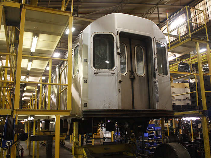 Other cars which have been in use and are in need of refurbishing are sent to the factory as well.