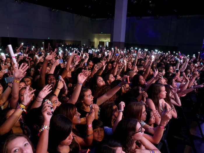 Considering this is what the front rows looked like!