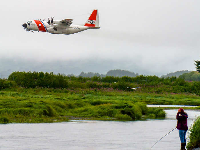 The US Air Force and Coast Guard employ the HC-130 for search-and-rescue missions. In combat search and rescue, the HC-130 is used for the transportation of survival equipment and aerial refueling of combat aircraft. They also function as on-scene command aircraft.