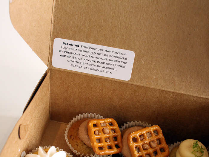 The box comes complete with a warning label instructing us to "Please eat responsibly."