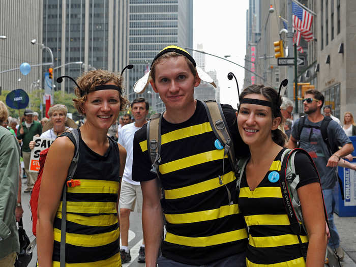 We ran into more honeybee supporters along the way.