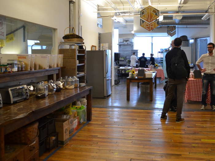 Every Tuesday and Thursday, Etsy hosts something called Eatsy, where it invites a local, sustainability focused restaurant to provide food for employees.