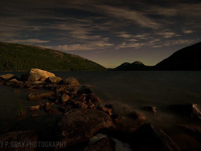 "It is my goal to craft fine art images that capture the natural beauty of my home state of Maine," Gray told Business Insider. “Moonlight” does just that in this beautifully textured photo of Maine’s renowned rocky coastline, rolling mountains and dense forests along Jordan Pond in Acadia National Park.