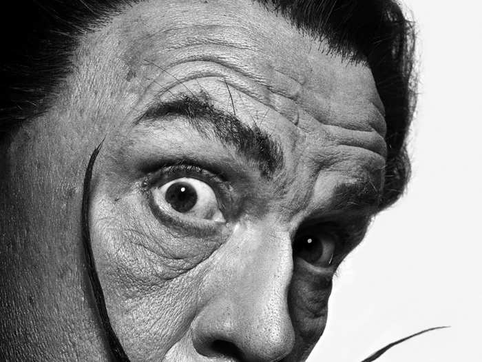 Malkovich even made his own wax nose for the shot below, where he stood in as Salvador Dali to recreate this famous shot by Phillipe Halsman.