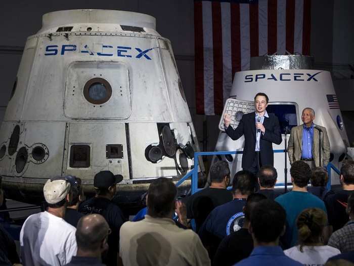 On June 14, 2012, Musk celebrated the first successful mission by a private space company to deliver supplies to the International Space Station.