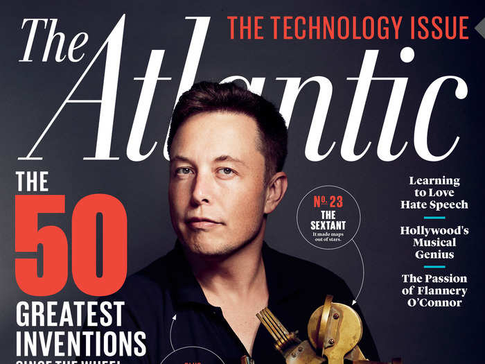 Last October, The Atlantic hailed Musk as possibly the greatest inventor alive. Vanity Fair named him the no. 1 disruptor in their "New Establishment" issue this month.