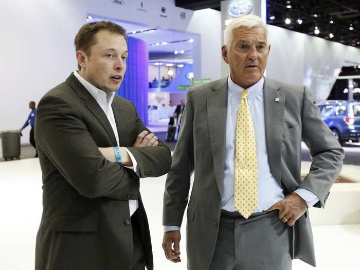Even auto industry big-wigs like Bob Lutz hang out with Elon Musk.