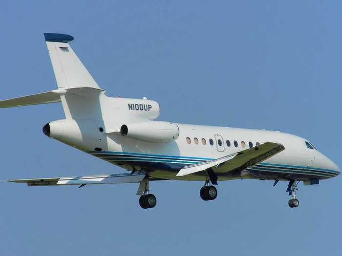 He has his own 12-seat Dassault 900 private jet, like this one, to get around.
