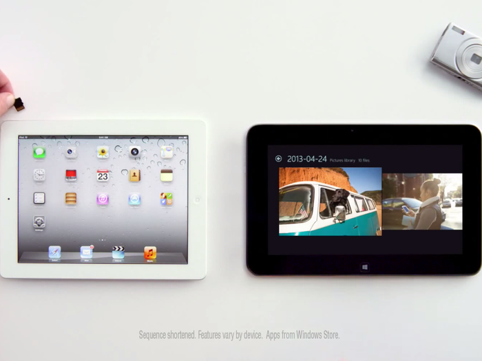 Microsoft has also tried attacking Apple with its tablet commercials for years.