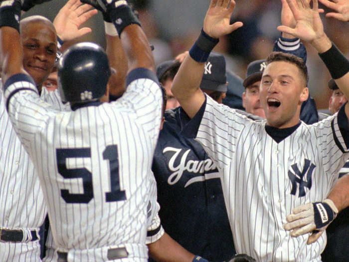 Jeter went on to win Rookie of the year that season and was a key member of first Yankees championship since the 1970s.